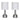 Metal Nickel Table Lamps 24" (Set of 2) - Silver