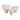 12" / 16" / 20" Paper Mache Planters (Set of 3) - White