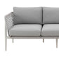 Rhodes - Outdoor Patio Sofa - Light Gray