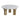 Metal 36" Marble Top Coffee Table - Gold / White