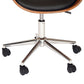 Julian - Modern Veneer Office Chair - Black / Walnut