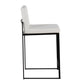 Fuji - High Back Counter Stool - Black Legs