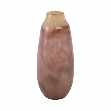 13" Kano Medium Glass Vase - Mauve