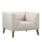 Hudson - Mid-Century Button - Tufted Chair