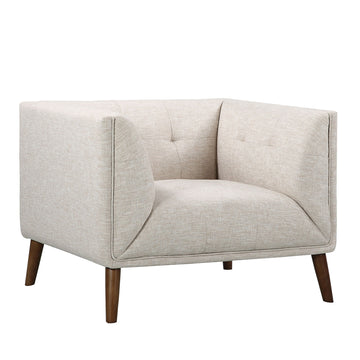 Hudson - Mid-Century Button - Tufted Chair