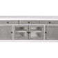 Katia - TV Stand - Rustic Gray & White Finish