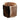 18" Cowhide Ottoman - Multi
