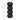 Wood 7" Ribbed Votive Holder - Black