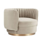 Davy - Velvet Swivel Accent Chair