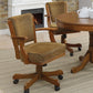 Mitchell - Upholstered Swivel Dining And Game Chair - Amber