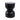 18" x 13" Marble Top Accent Table With Ring - Black