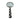 4" Checkerboard Handle Magnifying Glass - Black / White