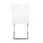 Palton - Side Chair (Set of 2) - White PU & Chrome Finish