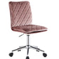 Aestris - Office Chair - Pink Velvet