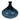 Glass Dimple Vase 13" - Blue