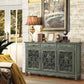 Madeline - 3-Drawer Scrollwork Accent Cabinet - Antique Green