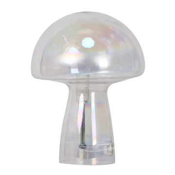 11" Luster Mushroom Lamp - Multi