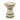 Wren - Striped Side Table - Natural / White