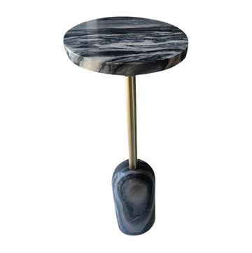 Oxford Tall Marble Table - Gray