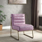 Loria - Accent Chair - Wisteria - Top Grain Leather