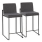 Fuji - High Back Counter Stool - Black Legs