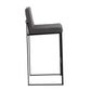 Fuji - High Back Barstool - Black Steel Legs