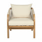 Cypress - Outdoor Patio Chair - Blonde Eucalyptus / Ivory