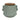 8 Oz Wild Jasmine & Daisy Eared Cndle With Lid 4" - Blue