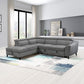 Wrenley - Sectional Sofa With Sleeper & Storage - Gray