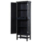 Lovegood - 2-Door Accent Cabinet - Rich Brown And Black