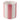4" Striped Pencil Cup - Pink / Ivory