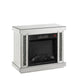 Noralie - Fireplace - Led, Mirrored & Faux Diamonds