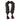 Cardiff Eco-Mix Garland With Leather Tassels - Dark Brown