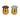 Figure & Apricot 6" Mushroom Candle (Set of 2) - Brown / Ivory