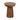 20" Grooved Base Wood Accent Table - Natural