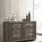 Janine - 6-Drawer Dresser - Gray