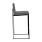 Fuji - High Back Barstool - Black Steel Legs