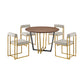 Joana Anastasia - Round Walnut Dining Table Set