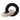 10" x 7" 2 Round Marble Links - Ivory / Black