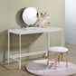 Midriaks - Vanity Mirror & Stool - PU, White & Gold Finish