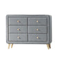 Valda - Dresser - Light Gray Fabric