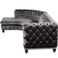 Atesis - Sectional Sofa - Dark Gray Velvet
