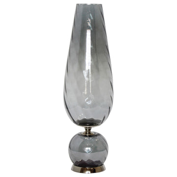 Calline Small Glass Vase 21" - Gray