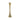 Metal Taper Candle Holder 9" - Brass