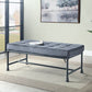 Brantley - Bench - Gray Velvet & Sandy Gray Finish