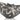 11" Ponce Tribal Vase Aluminium - Black / White