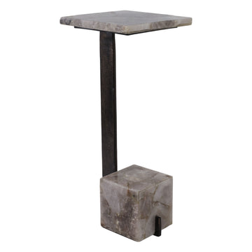 Rolla Smokey Quartz Small Cocktail Table - Bronze