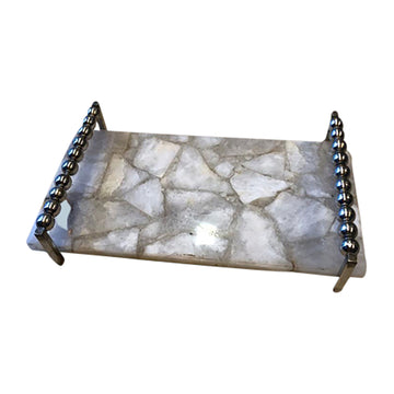 Marova Quartz Tray - White