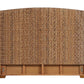 Laughton - Woven Banana Leaf Queen Panel Headboard - Amber