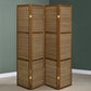 Browning - 4-Panel Bamboo Room Divider Folding Screen - Walnut